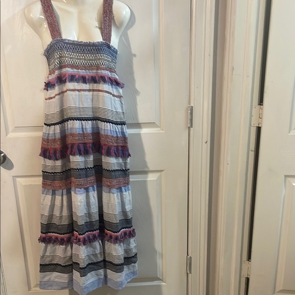 Zara Multicolor Striped Maxi Dress - Picture 1 of 9